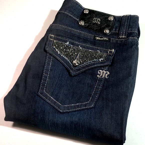 VINTAGE MISS ME PREMIUM SKINNY JEANS 30x33 DARKWASH super cool π